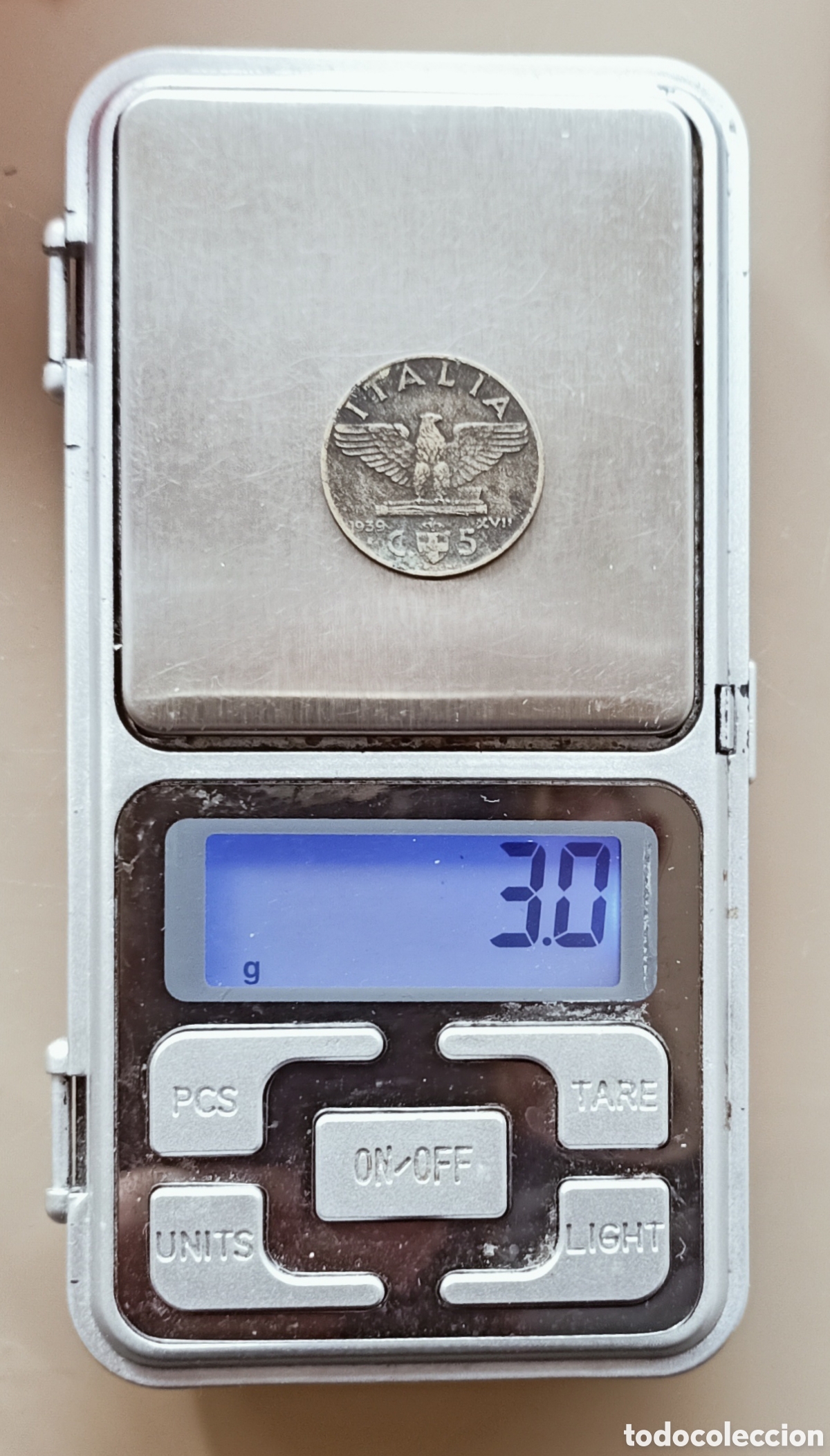 Monedas con errores: Moneda Italia 1939-XVII-Variante/Errores - Foto 5