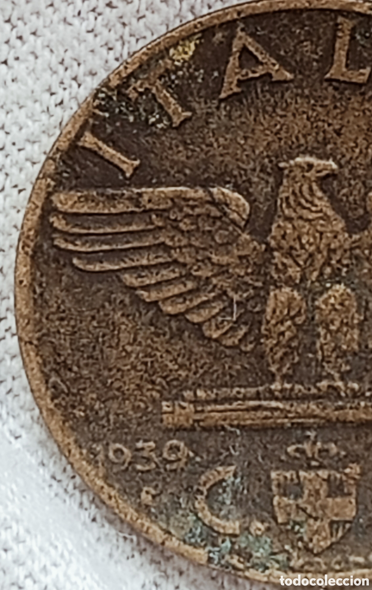 Monedas con errores: Moneda Italia 1939-XVII-Variante/Errores - Foto 13