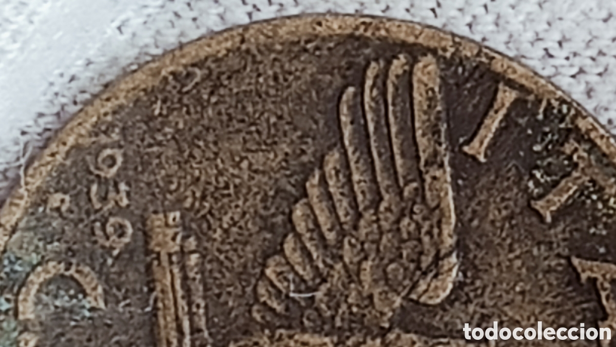 Monedas con errores: Moneda Italia 1939-XVII-Variante/Errores - Foto 17