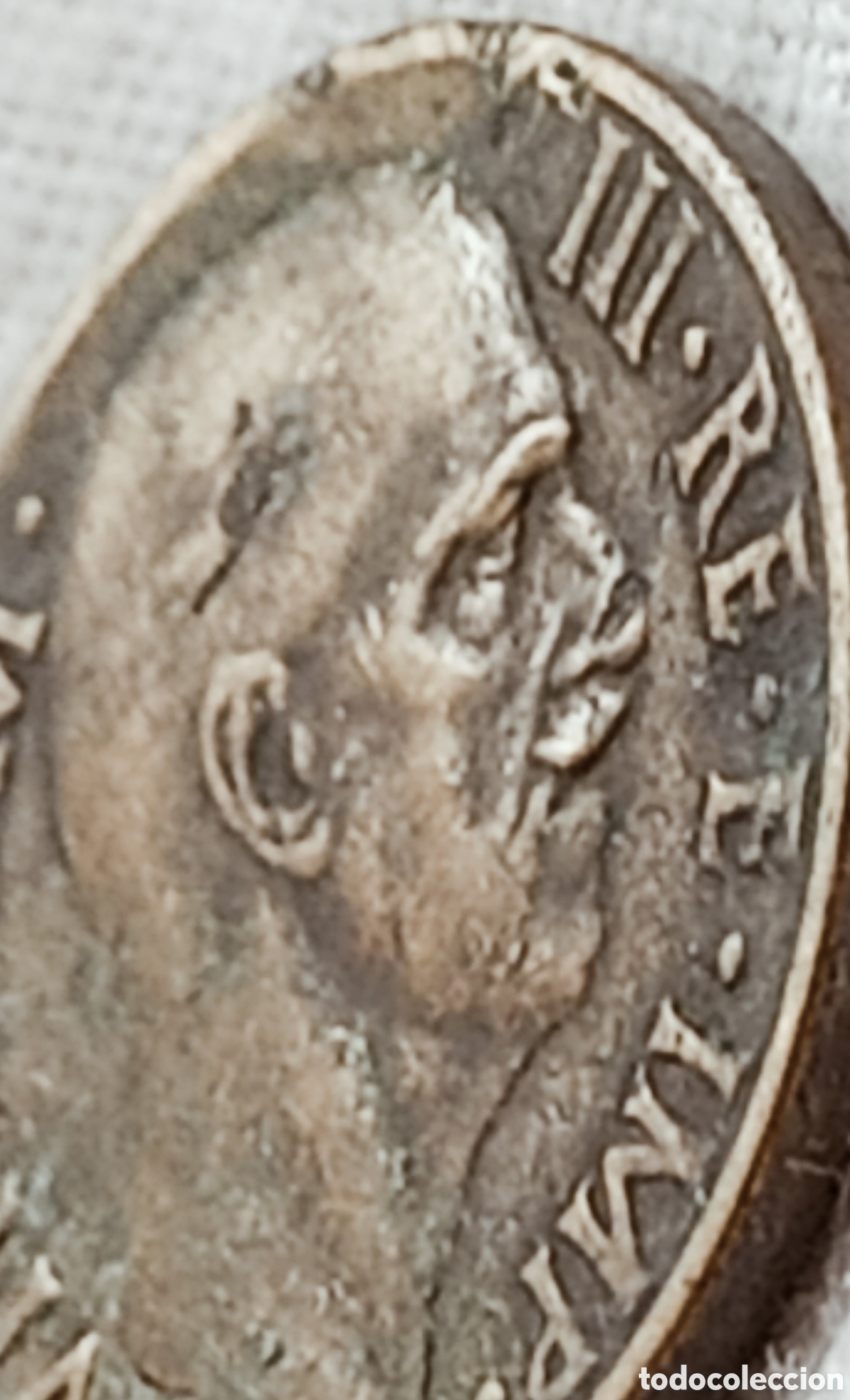 Monedas con errores: Moneda Italia 1939-XVII-Variante/Errores - Foto 1