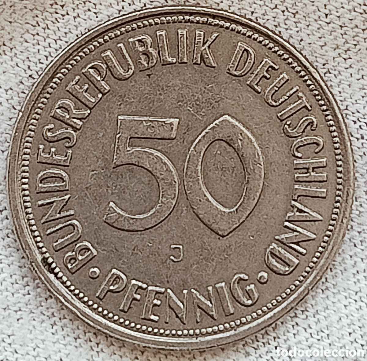 Monedas con errores: Moneda Alemania(1950*J) Variantes - Foto 2