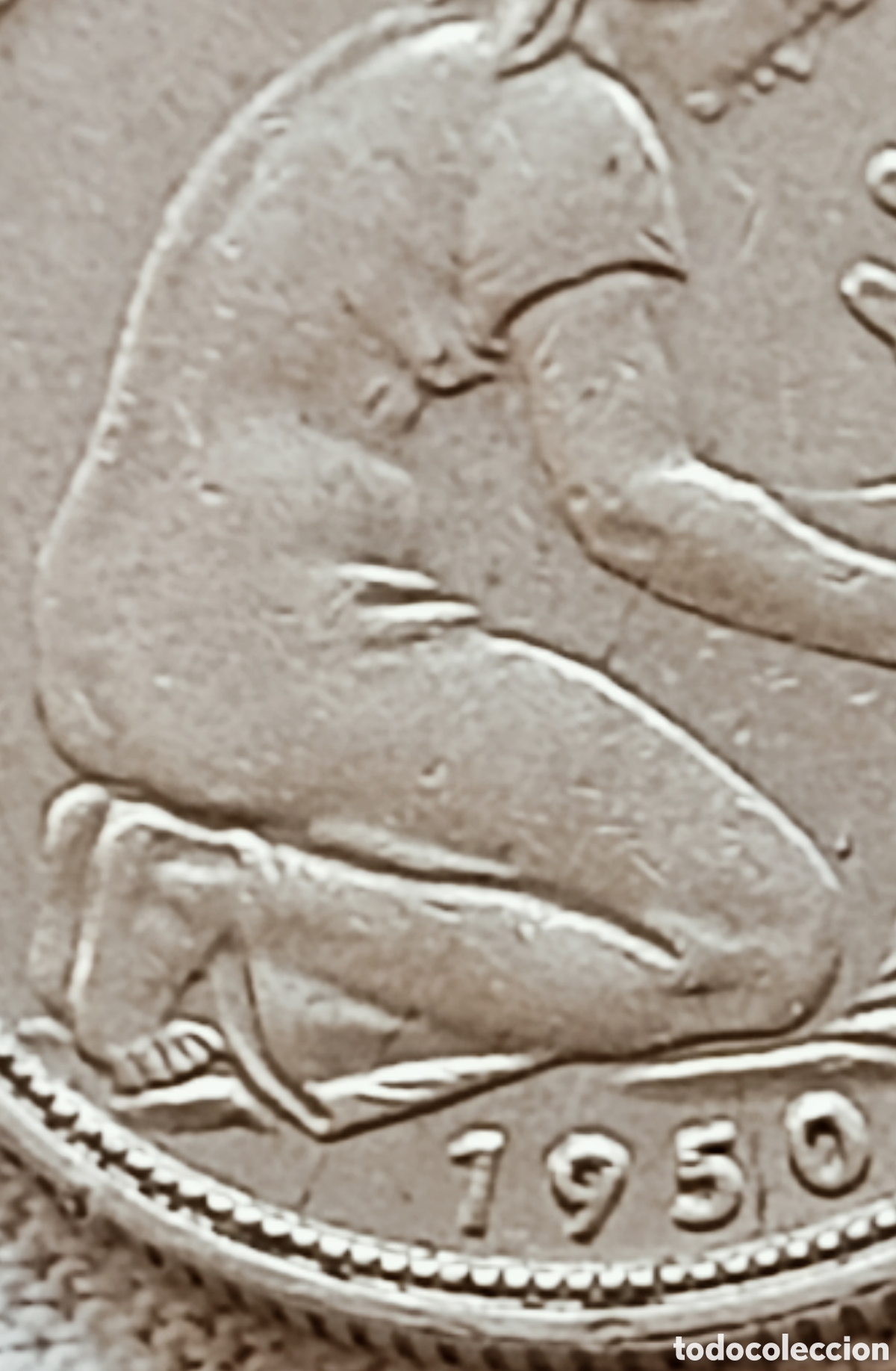 Monedas con errores: Moneda Alemania(1950*J) Variantes - Foto 7