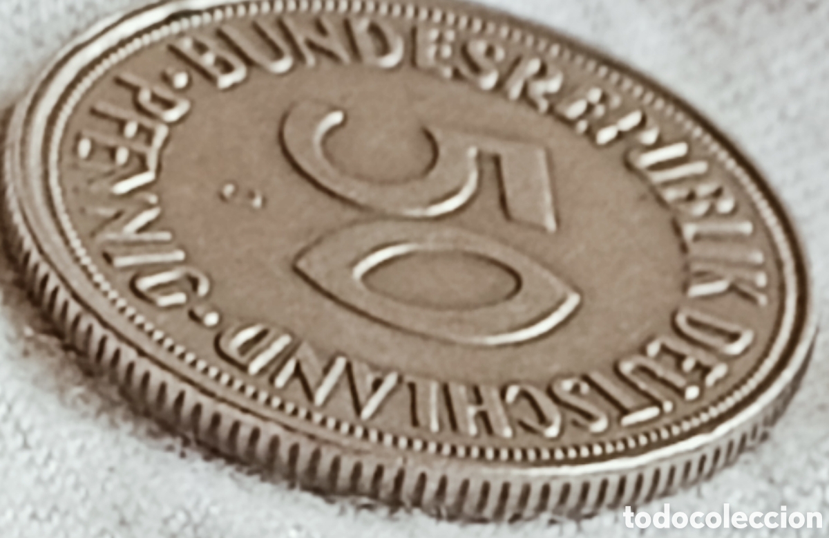 Monedas con errores: Moneda Alemania(1950*J) Variantes - Foto 10