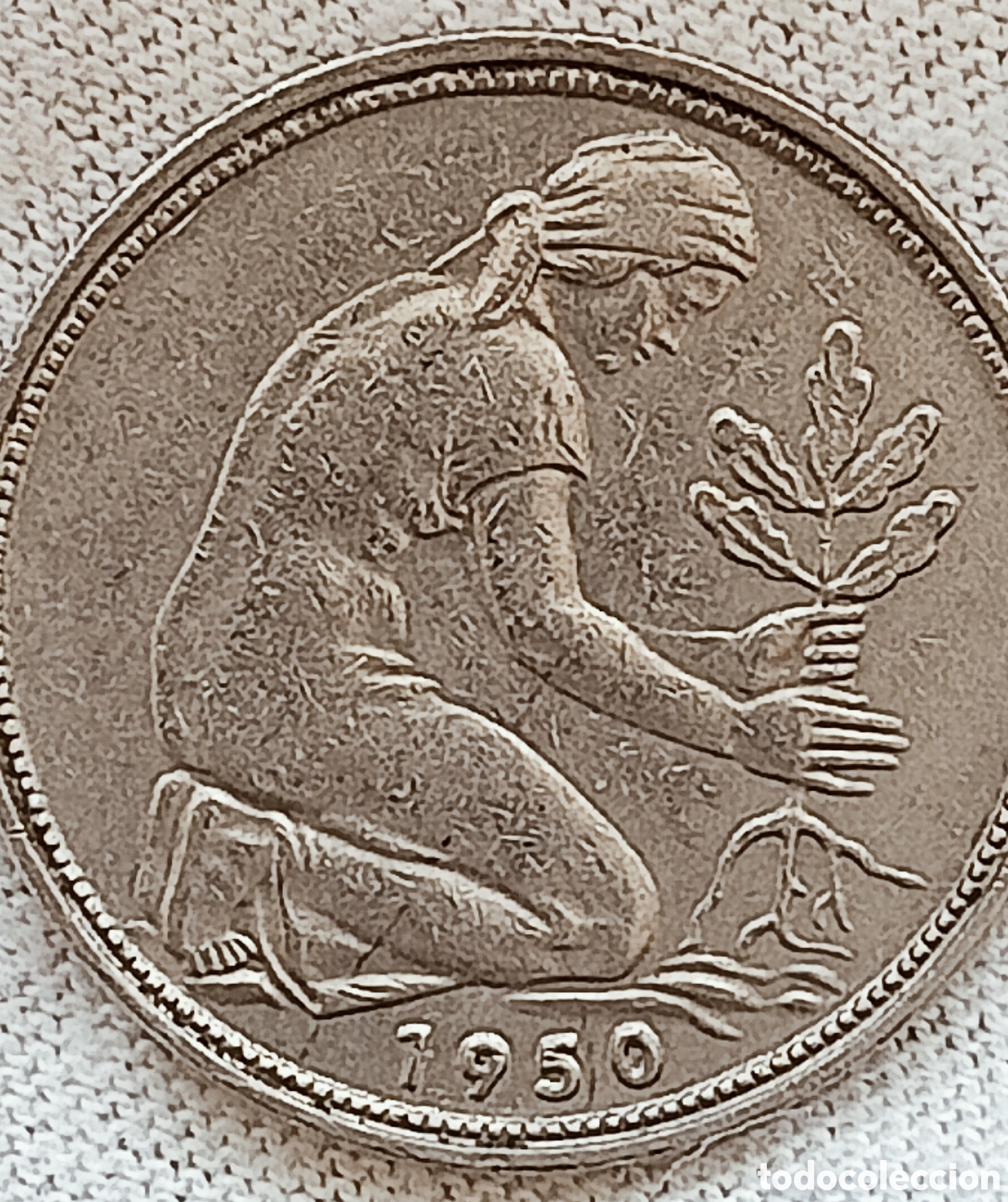 Monedas con errores: Moneda Alemania(1950*J) Variantes - Foto 15