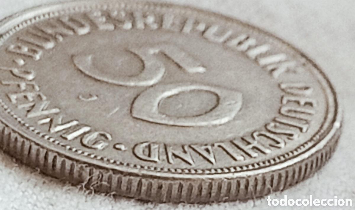 Monedas con errores: Moneda Alemania(1950*J) Variantes - Foto 19