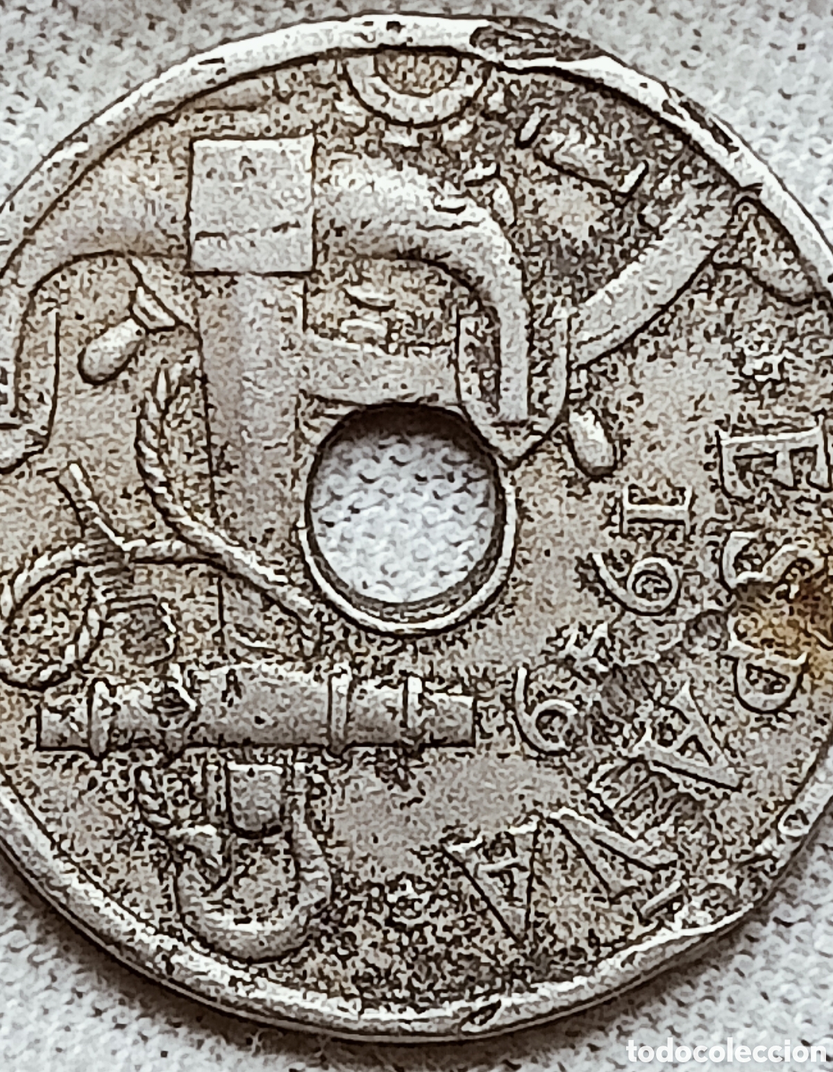 Monedas con errores: Moneda Espa&ntilde;a(1949-19*56) errores m&uacute;ltiples - Foto 8