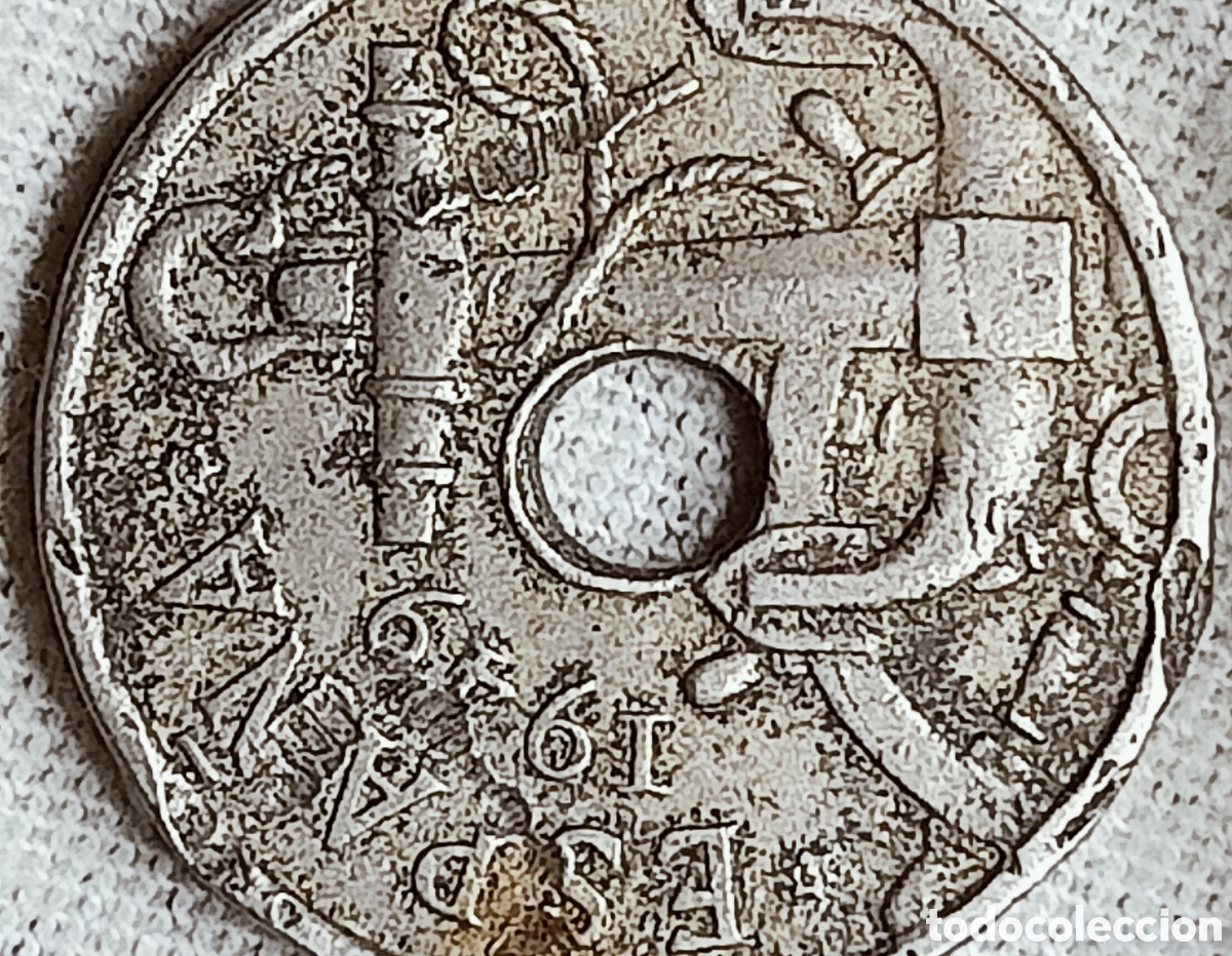 Monedas con errores: Moneda Espa&ntilde;a(1949-19*56) errores m&uacute;ltiples - Foto 9