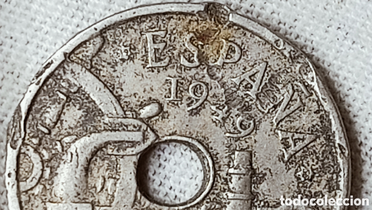 Monedas con errores: Moneda Espa&ntilde;a(1949-19*56) errores m&uacute;ltiples - Foto 10