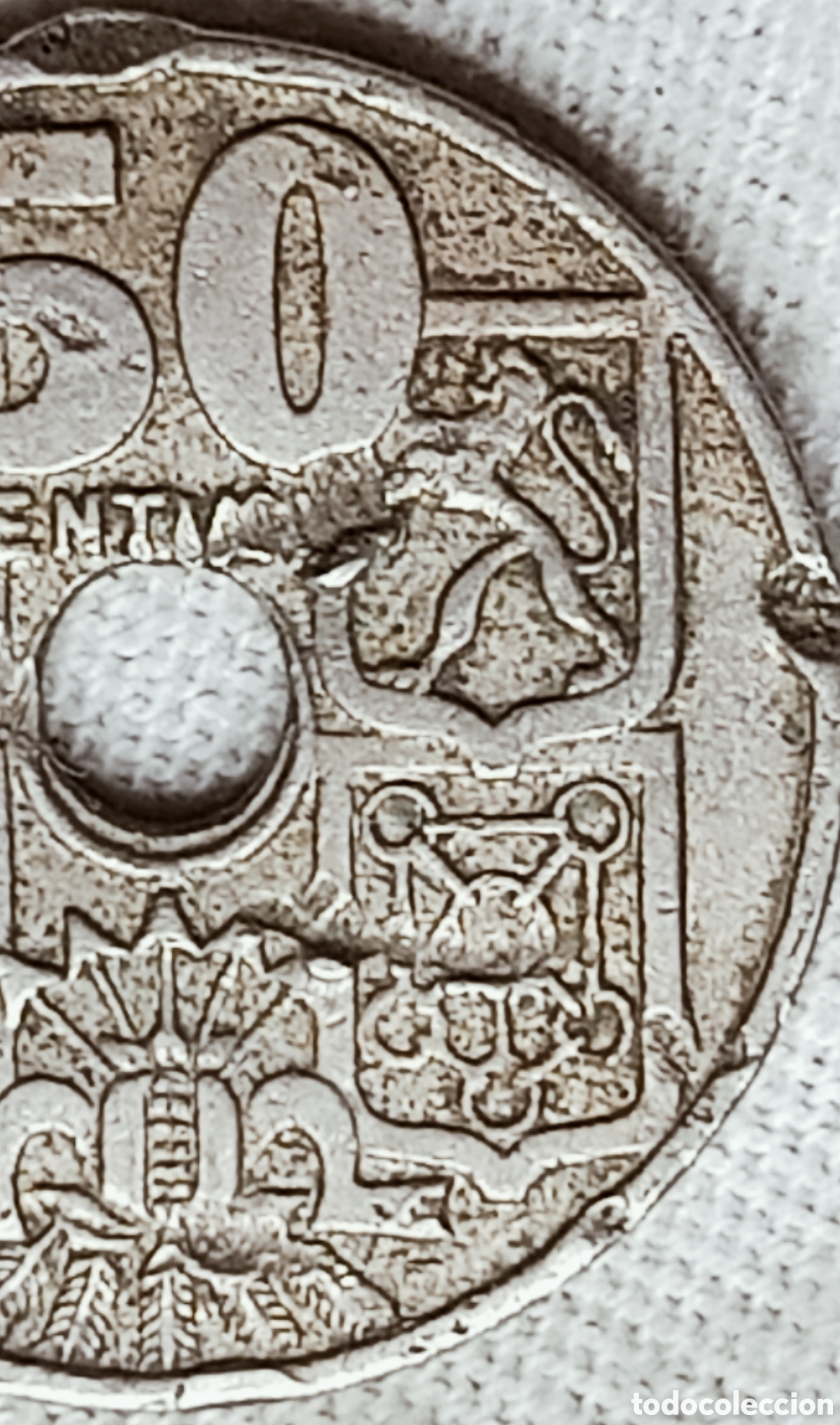 Monedas con errores: Moneda Espa&ntilde;a(1949-19*56) errores m&uacute;ltiples - Foto 14