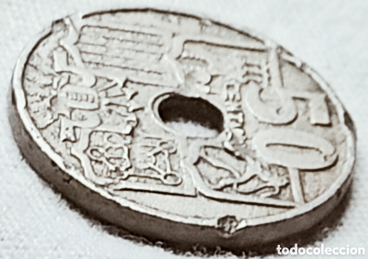 Monedas con errores: Moneda Espa&ntilde;a(1949-19*56) errores m&uacute;ltiples - Foto 23