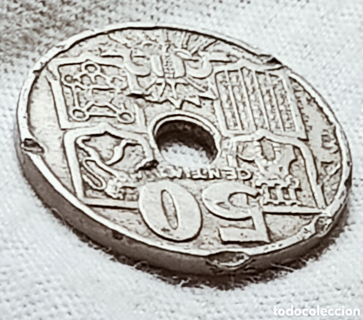 Monedas con errores: Moneda Espa&ntilde;a(1949-19*56) errores m&uacute;ltiples - Foto 25