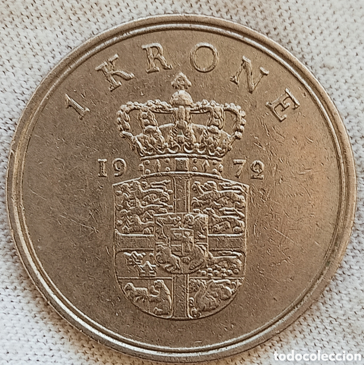 Monedas con errores: Moneda Dinamarca(1972) errores - Foto 2