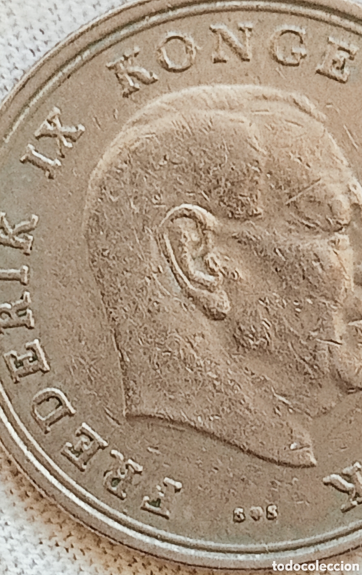 Monedas con errores: Moneda Dinamarca(1972) errores - Foto 8