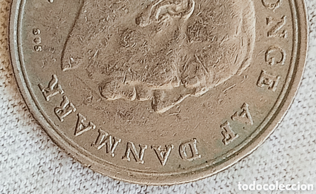 Monedas con errores: Moneda Dinamarca(1972) errores - Foto 9