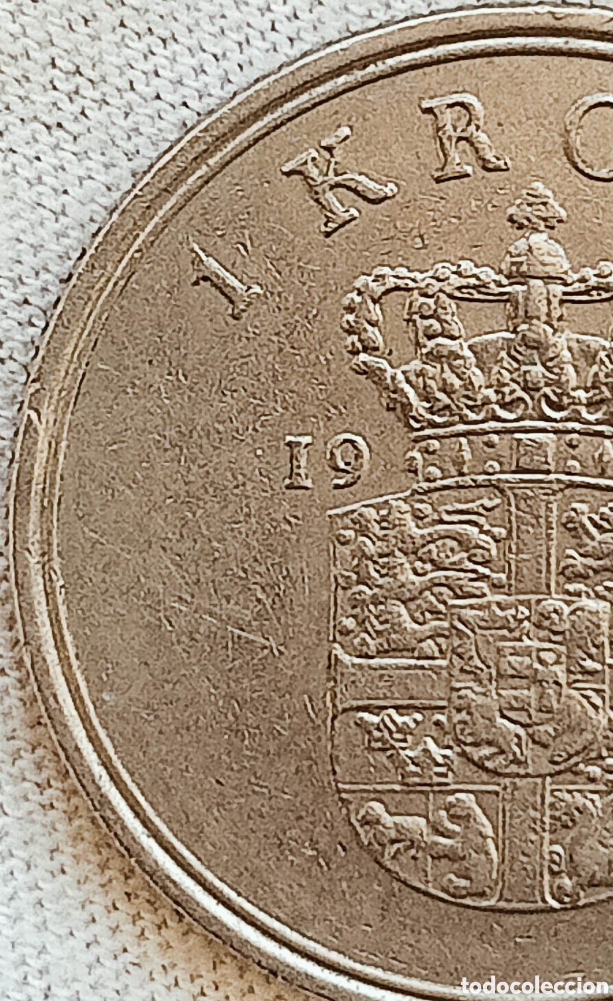 Monedas con errores: Moneda Dinamarca(1972) errores - Foto 14