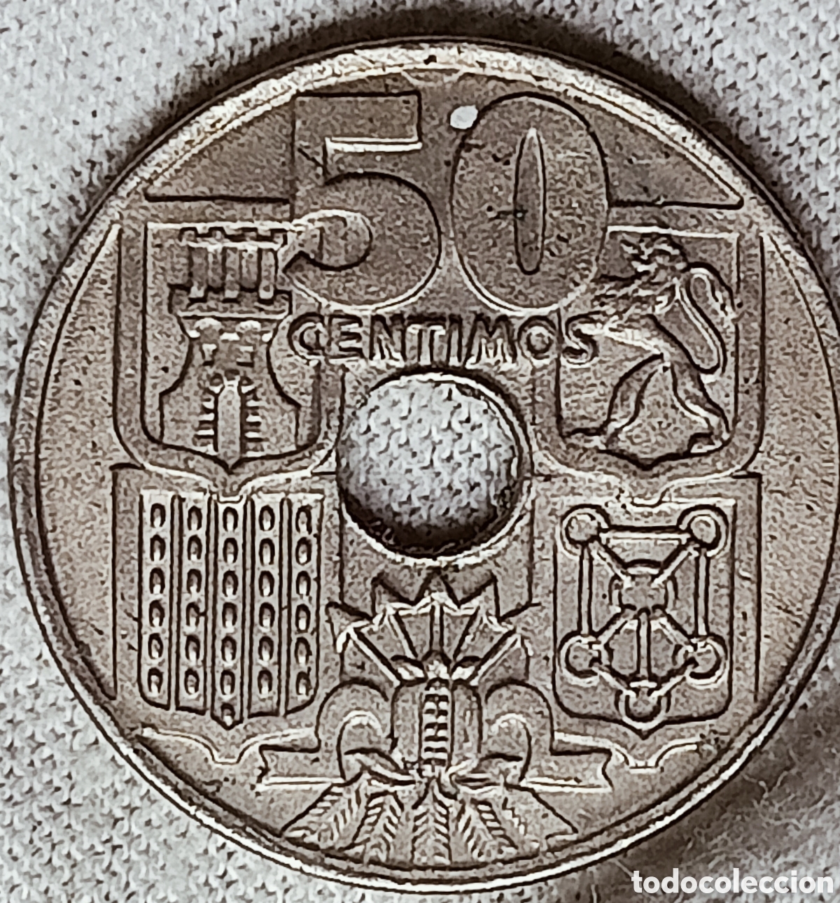 Monedas con errores: Moneda espa&ntilde;a 1949(*56) variantes - Foto 6