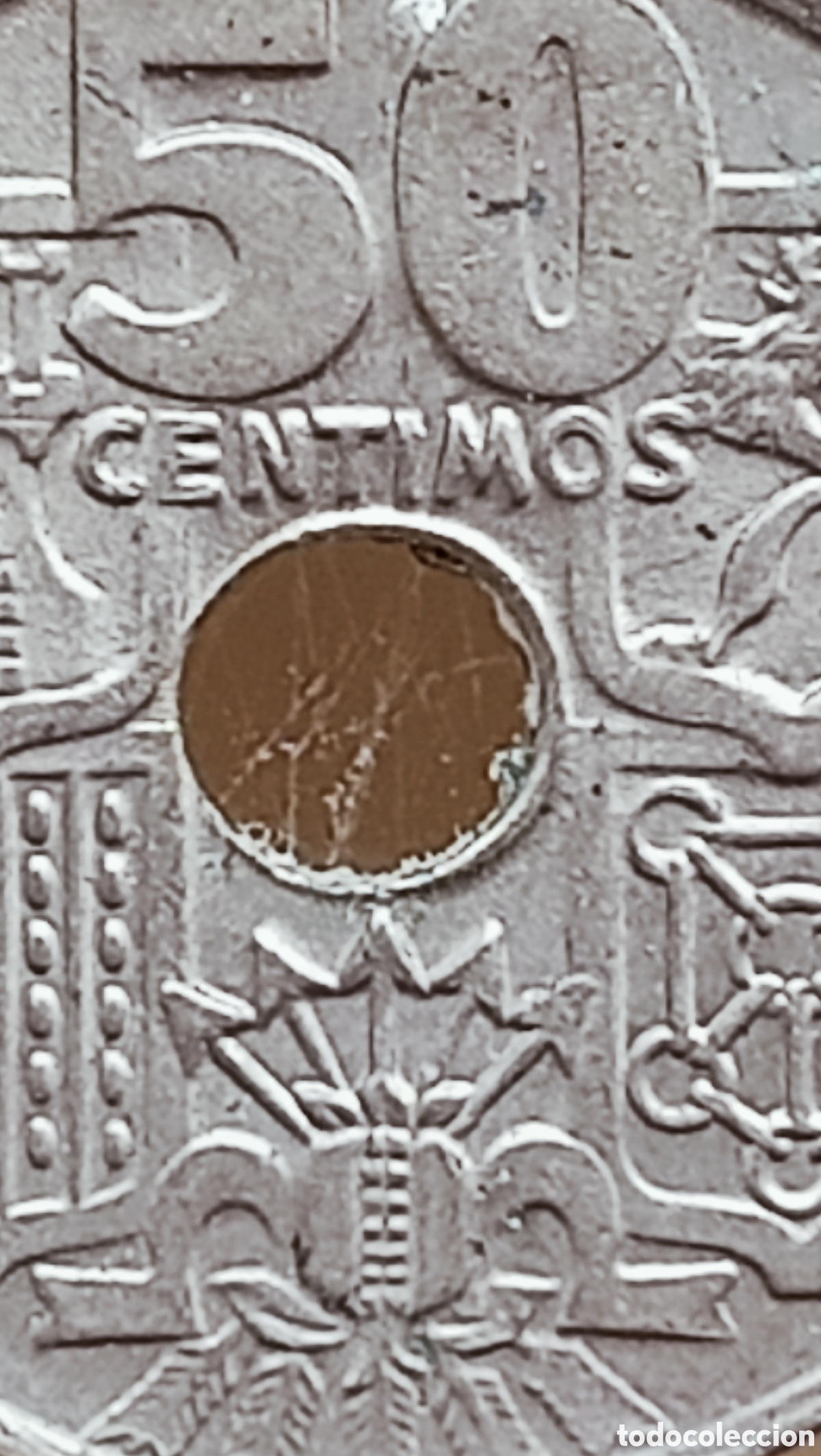 Monedas con errores: Moneda espa&ntilde;a 1949(*56) variantes - Foto 8