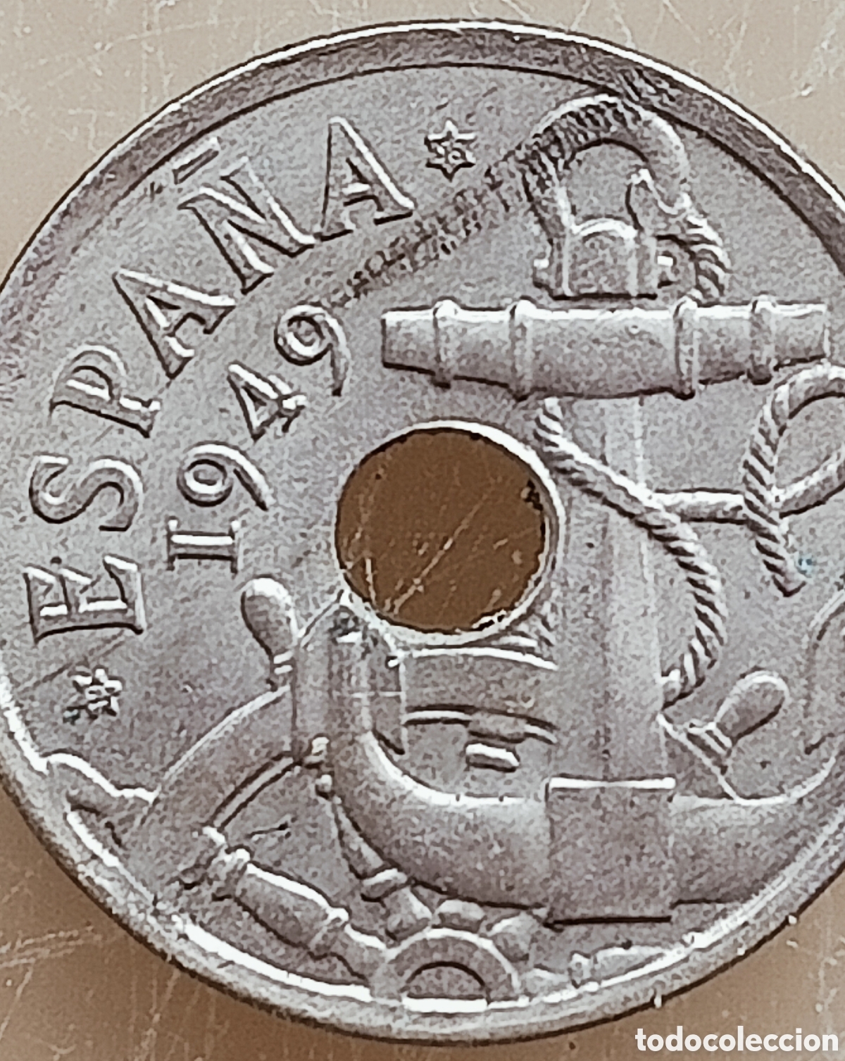 Monedas con errores: Moneda espa&ntilde;a 1949(*56) variantes - Foto 12