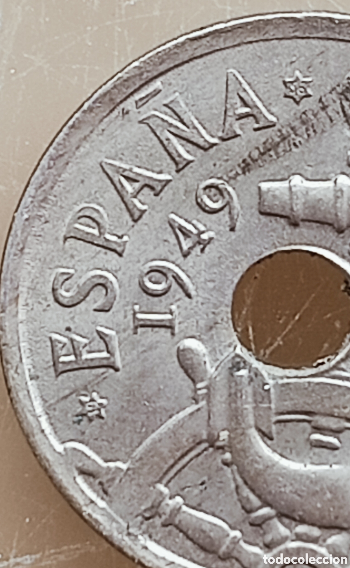 Monedas con errores: Moneda espa&ntilde;a 1949(*56) variantes - Foto 17