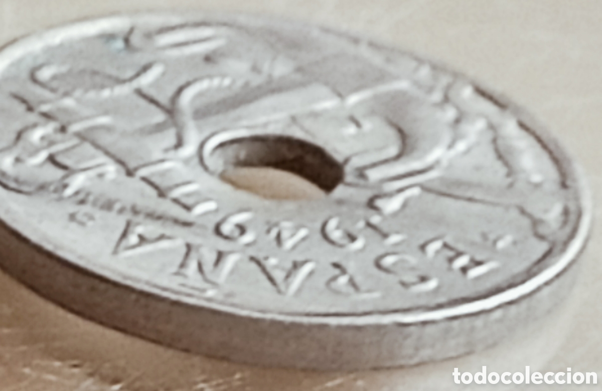 Monedas con errores: Moneda espa&ntilde;a 1949(*56) variantes - Foto 24