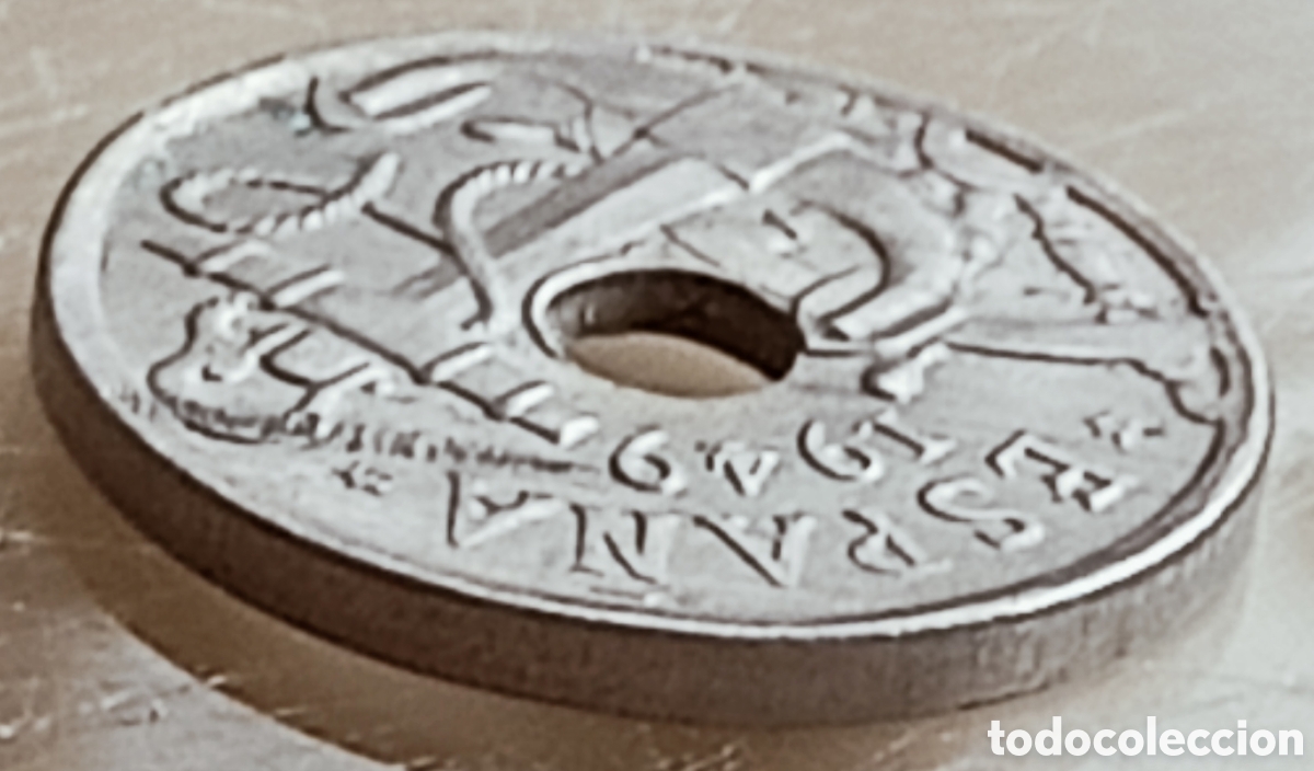 Monedas con errores: Moneda espa&ntilde;a 1949(*56) variantes - Foto 25