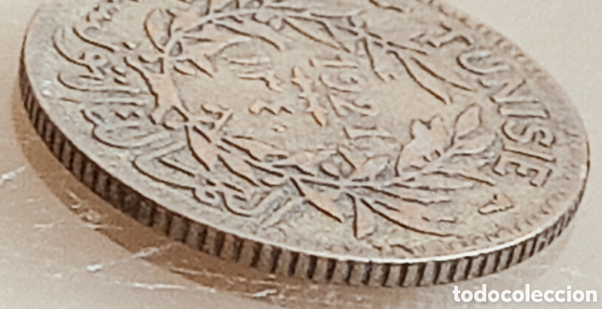 Monedas con errores: Moneda tunez(pro,franc&eacute;s) variante - Foto 20