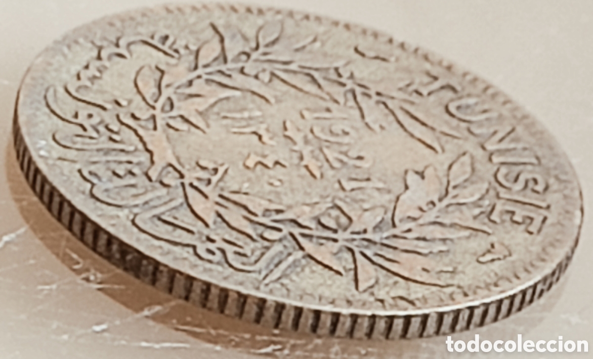 Monedas con errores: Moneda tunez(pro,franc&eacute;s) variante - Foto 21