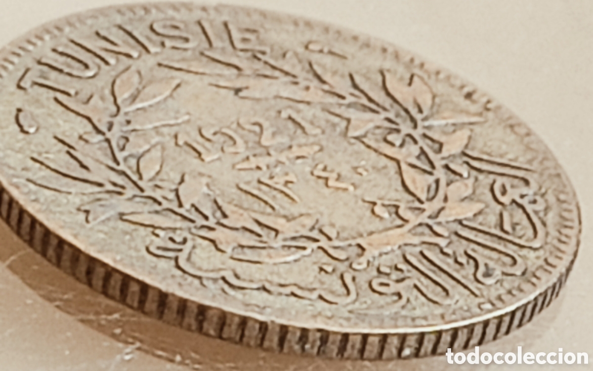 Monedas con errores: Moneda tunez(pro,franc&eacute;s) variante - Foto 22