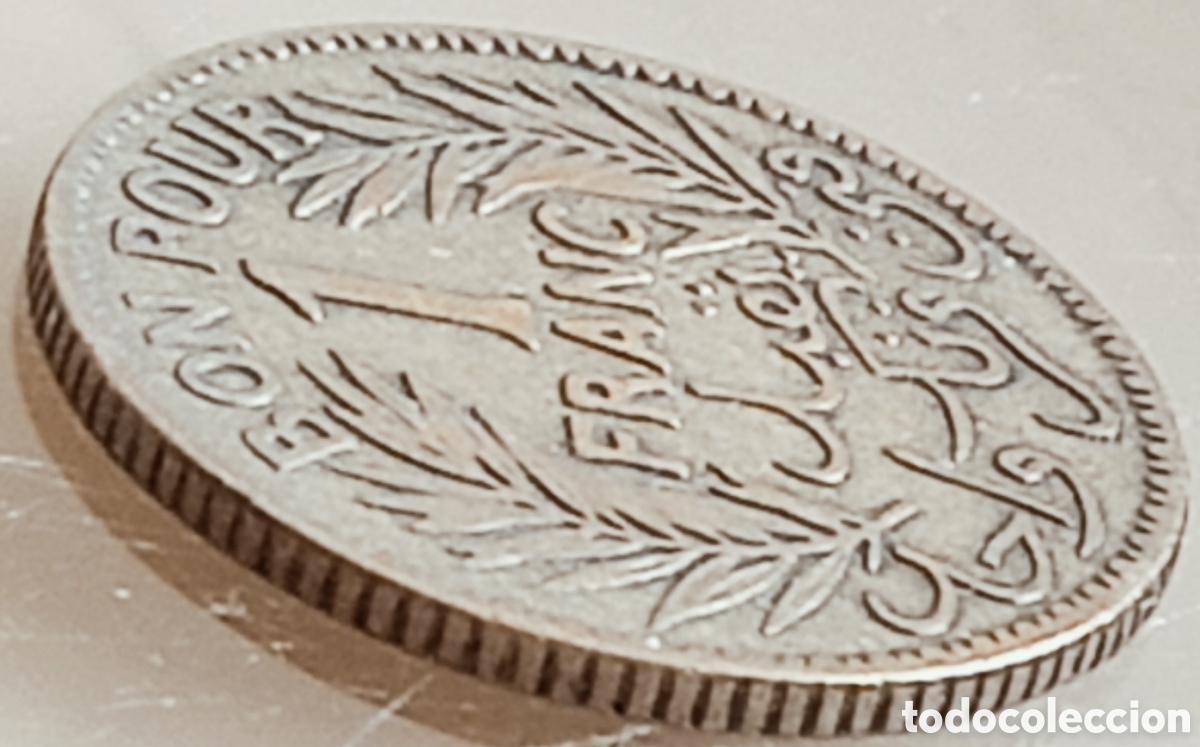 Monedas con errores: Moneda tunez(pro,franc&eacute;s) variante - Foto 26