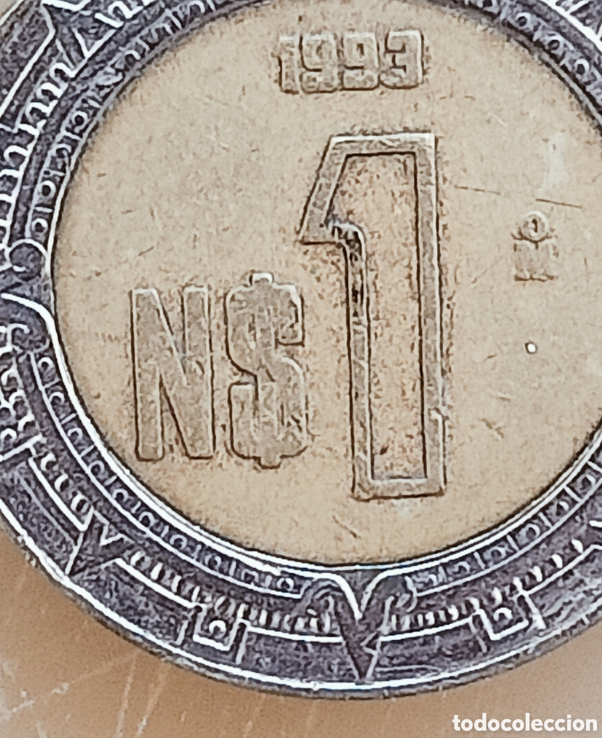 Monedas con errores: Moneda M&eacute;xico (1993) error de acu&ntilde;aci&oacute;n - Foto 11