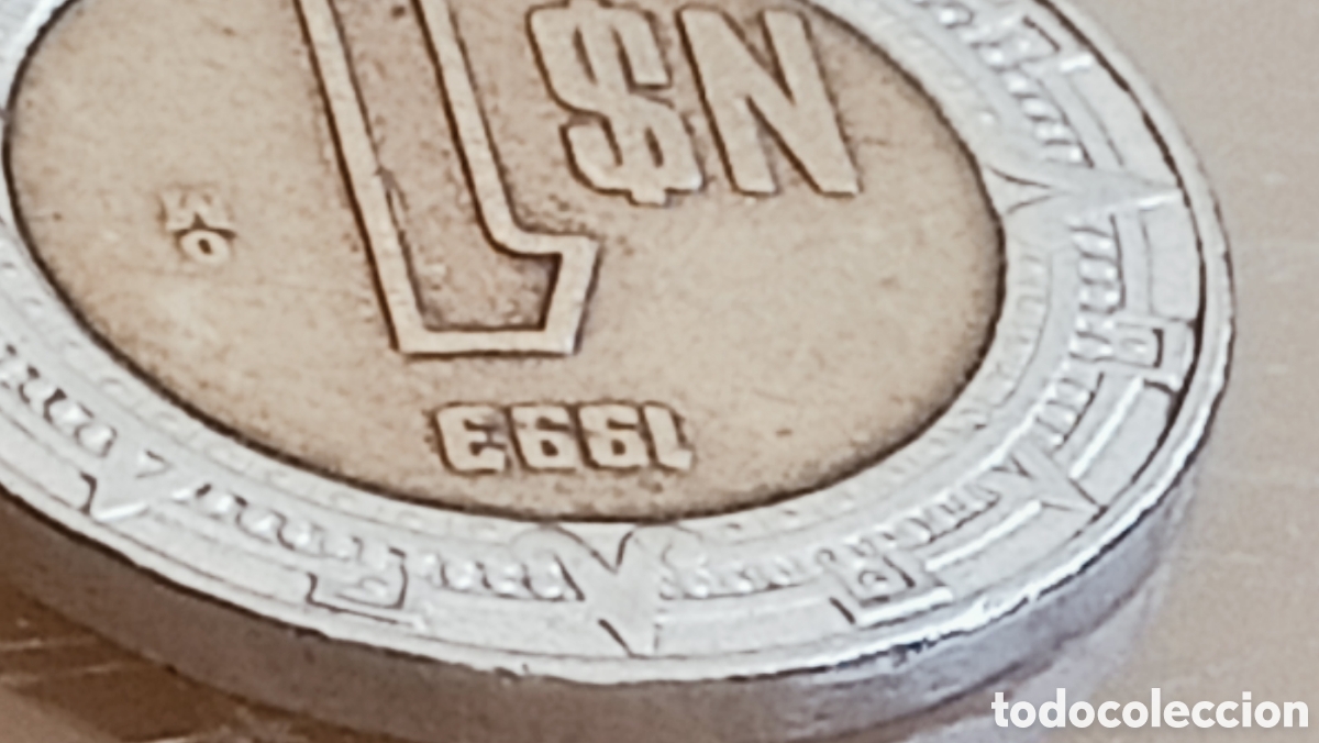 Monedas con errores: Moneda M&eacute;xico (1993) error de acu&ntilde;aci&oacute;n - Foto 26