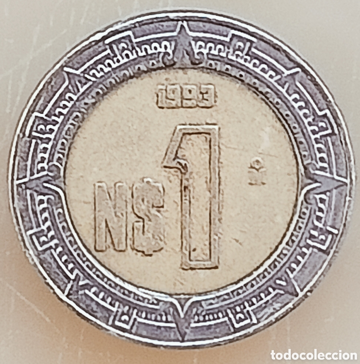 Monedas con errores: Moneda M&eacute;xico (1993) error de acu&ntilde;aci&oacute;n - Foto 1