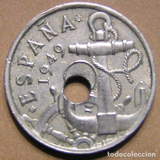Monedas con errores: 50 C&Eacute;NTIMOS 1949 ESTRELLA 53 - VARIANTE AGUJERO CENTRAL DESPLAZADO
