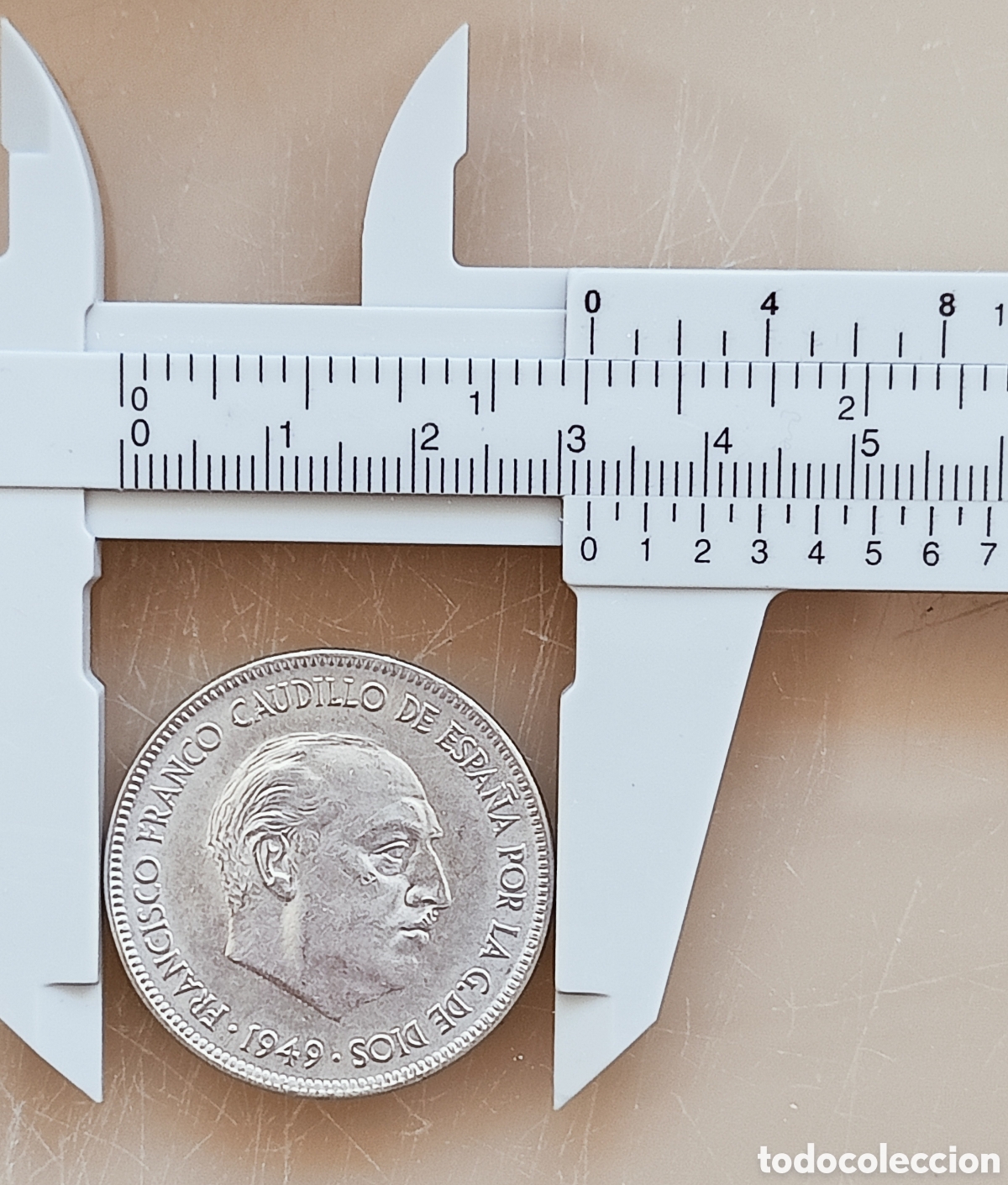 Monedas con errores: Moneda 5 pesetas 1949*50- variantes - Foto 6