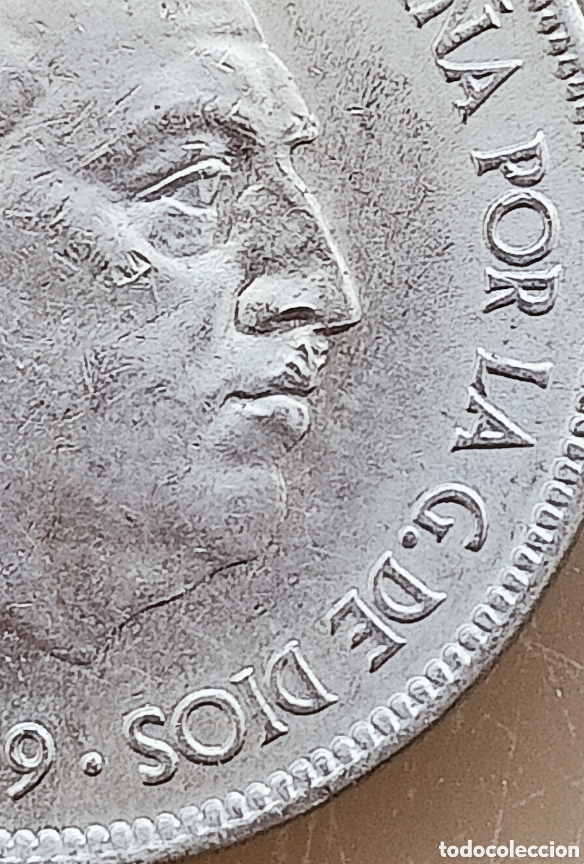 Monedas con errores: Moneda 5 pesetas 1949*50- variantes - Foto 17