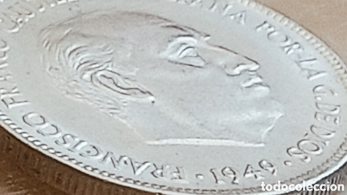 Monedas con errores: Moneda 5 pesetas 1949*50- variantes - Foto 20