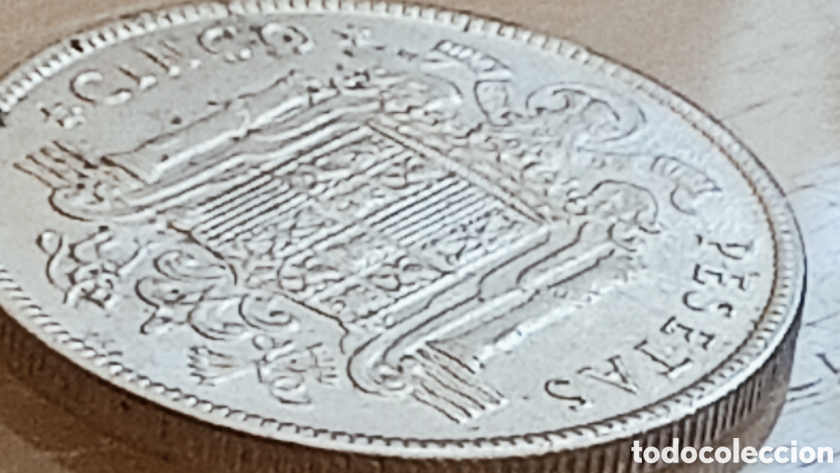 Monedas con errores: Moneda 5 pesetas 1949*50- variantes - Foto 22