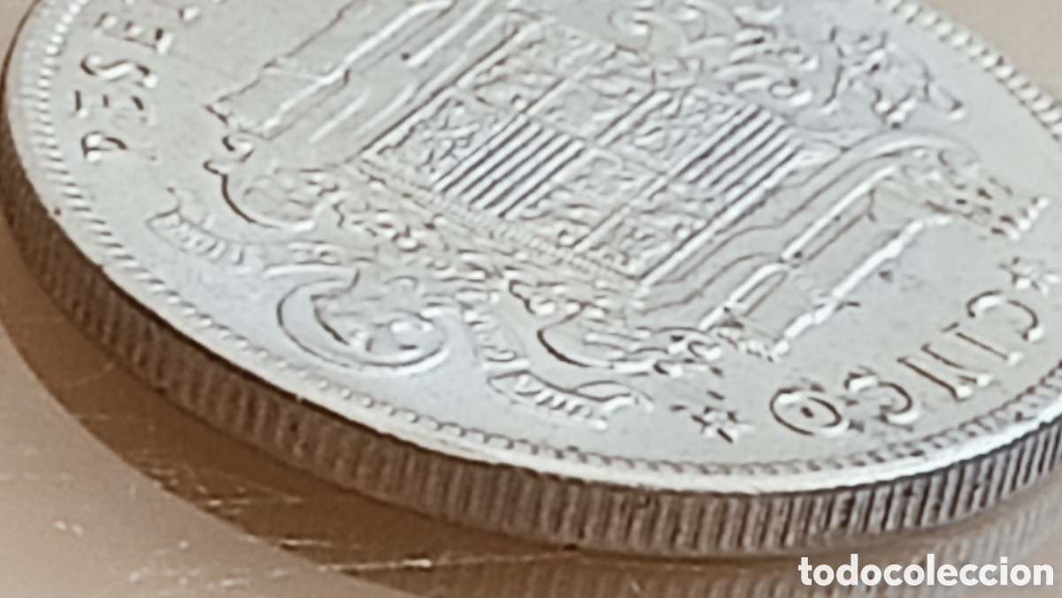 Monedas con errores: Moneda 5 pesetas 1949*50- variantes - Foto 23