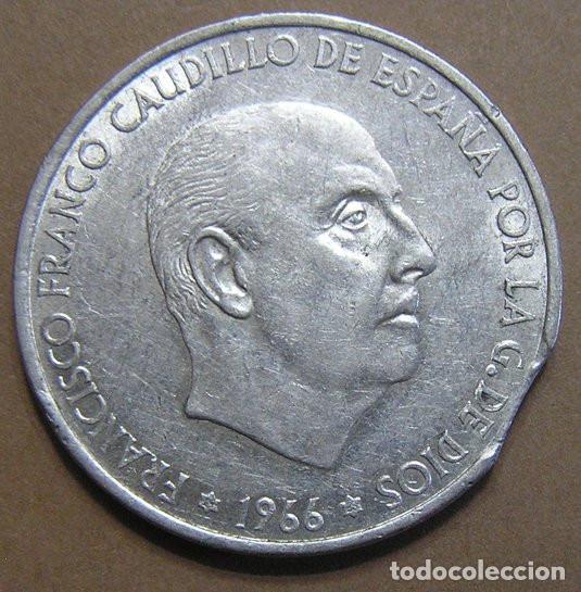 Monedas con errores: 100 PESETAS 1966 ESTRELLAS 19-68 - COSPEL SEGMENTADO