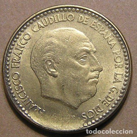 Monedas con errores: 1 PESETA 1963 ESTRELLAS 19-65 - CU&Ntilde;O DESCANTILLADO EN REVERSO