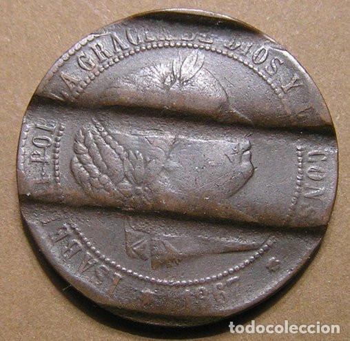 Monedas con errores: ISABEL II - 2 C&Eacute;NTIMOS Y MEDIO DE ESCUDO 1867 CECA DE SEVILLA - DESMONETIZADA