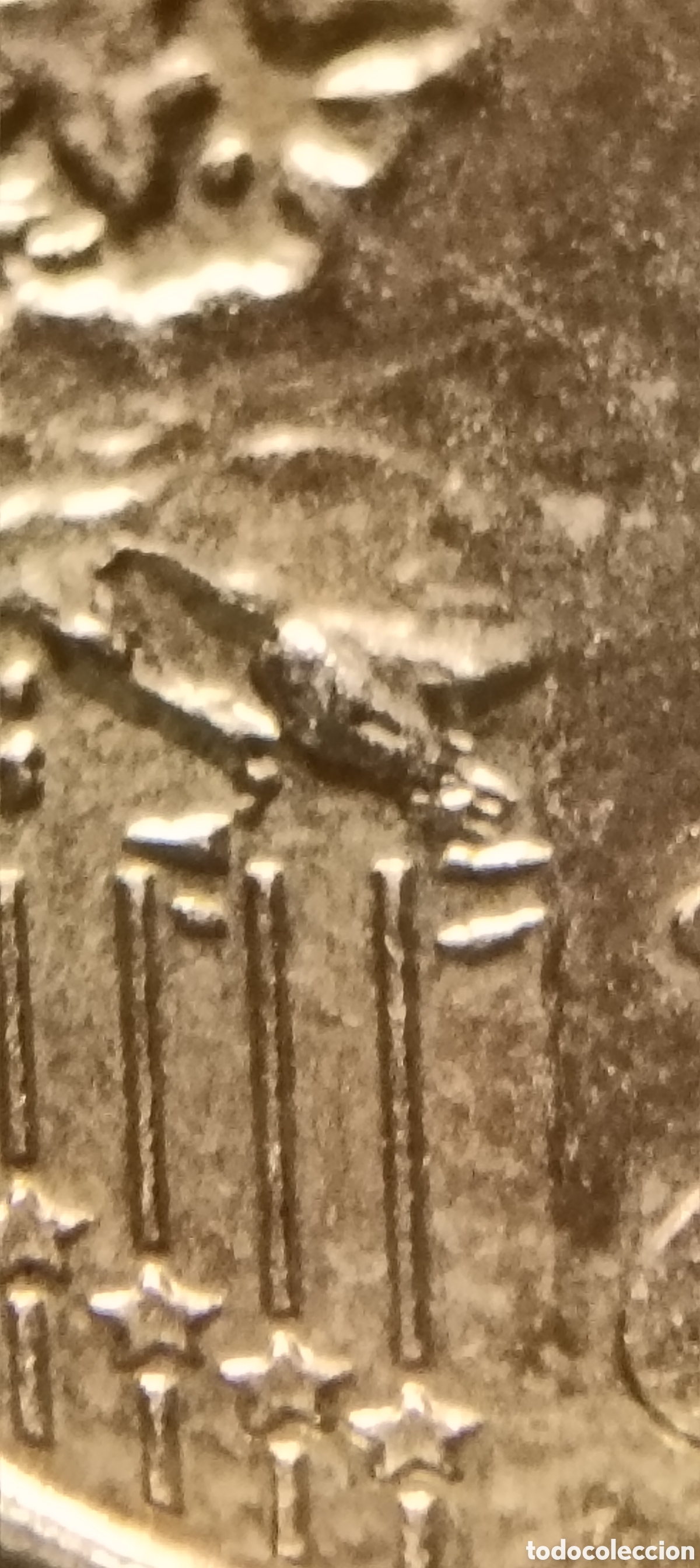 Monedas con errores: AD. 10 cts. 2024. Espa&ntilde;a. Pegote en reverso. - Foto 4