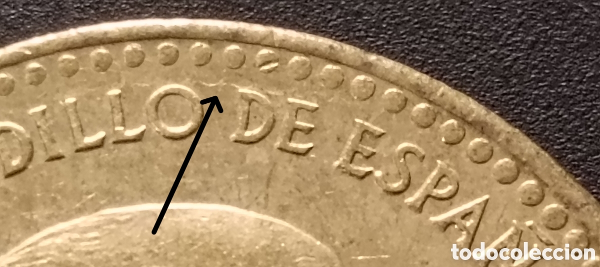 Monedas con errores: FD. 1 pta. 1966. 19-73. Franco. Leve error incuso. - Foto 1