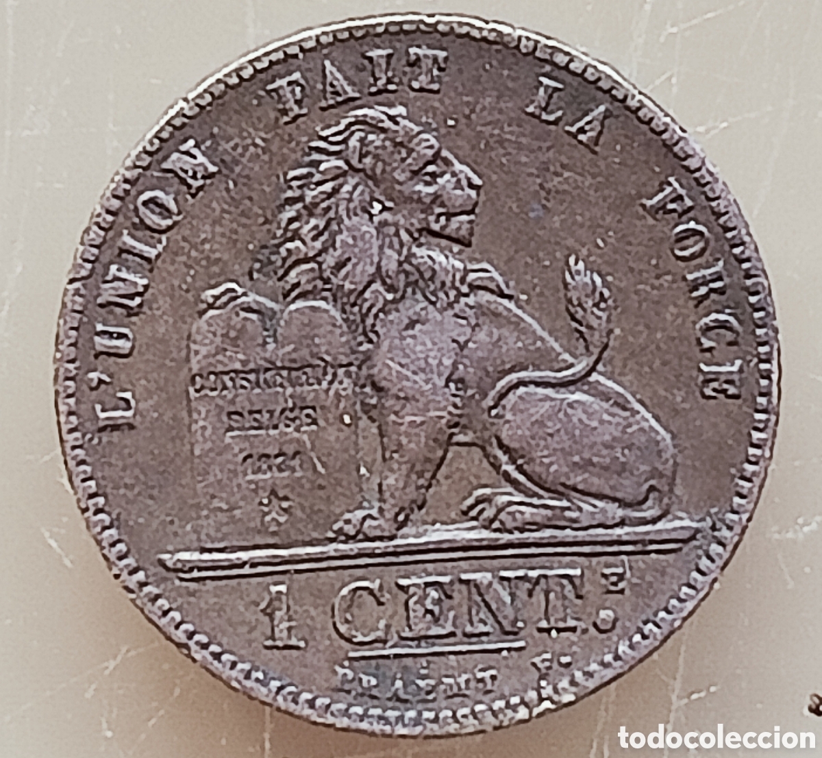 Monedas con errores: Moneda B&eacute;lgica.1cen,1907/variante - Foto 3