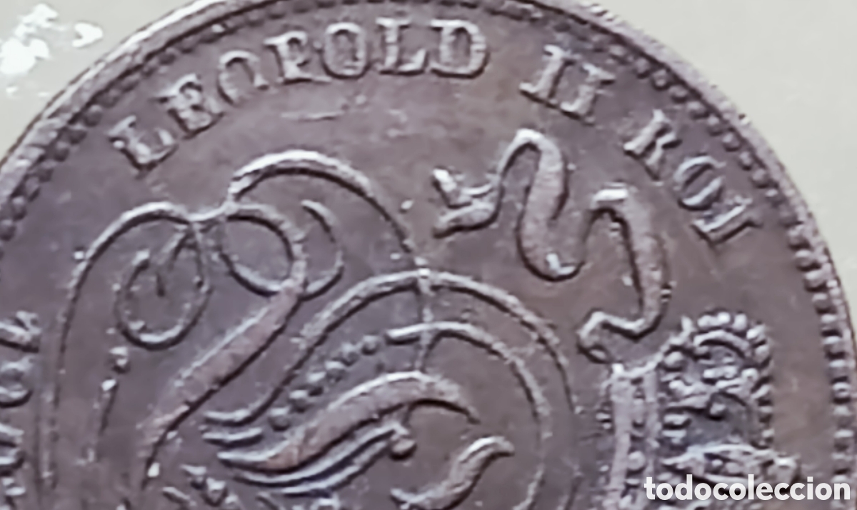 Monedas con errores: Moneda B&eacute;lgica.1cen,1907/variante - Foto 17
