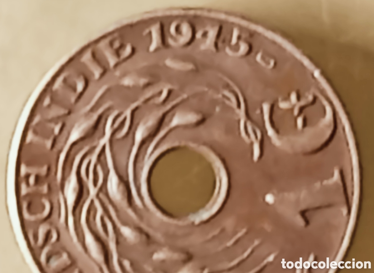 Monedas con errores: Moneda Indias-Orientales(1945*D) errores - Foto 1