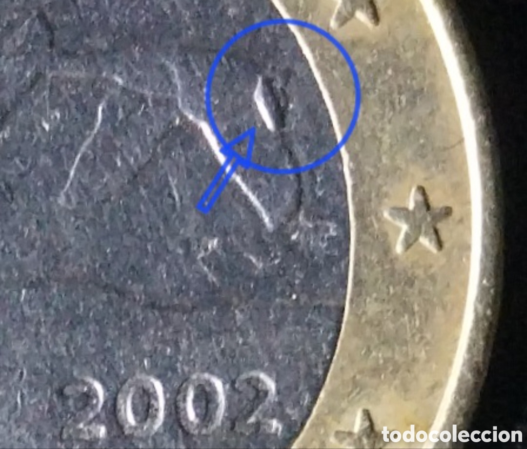 Monedas con errores: 1 euro finlandia 2002 &ndash; variante por desplazamiento de n&uacute;cleo y roturas de matriz