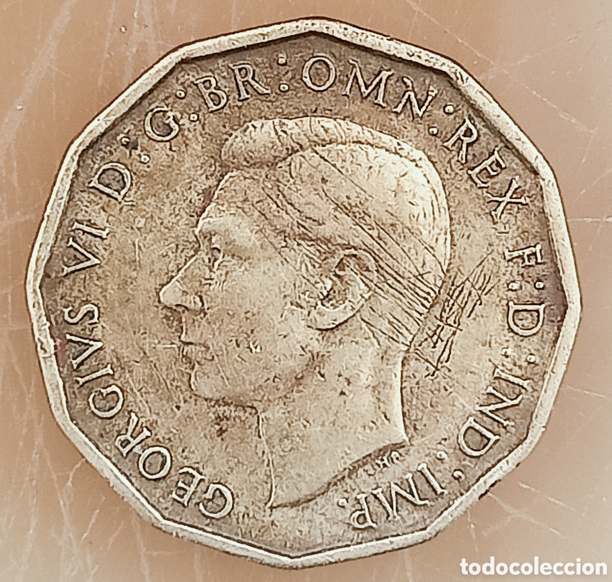 Monedas con errores: Moneda Rei,Unido,(1941) Variantes - Foto 2