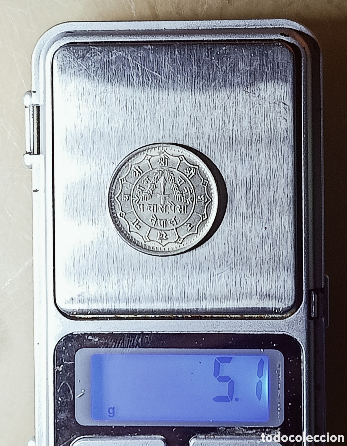Monedas con errores: Moneda Nepal(1977)-errores de acu&ntilde;aci&oacute;n - Foto 3