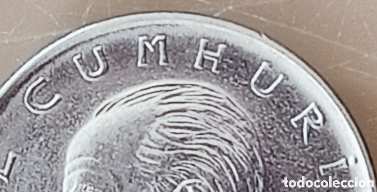 Monedas con errores: Moneda Turqu&iacute;a(1977) errores de acu&ntilde;aci&oacute;n - Foto 23